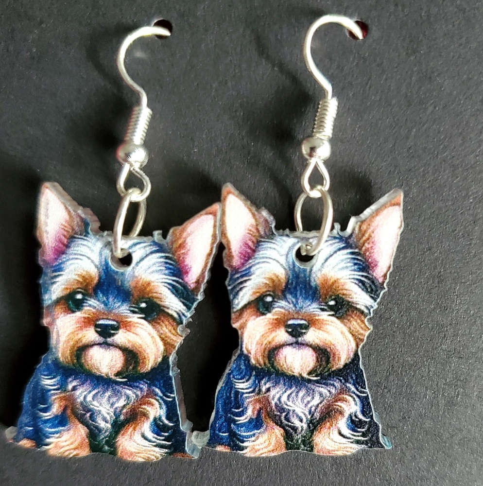 Yorkie Earrings
